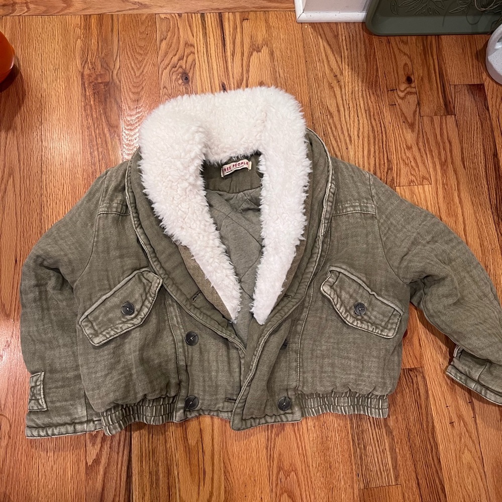 Free People shearling jacket